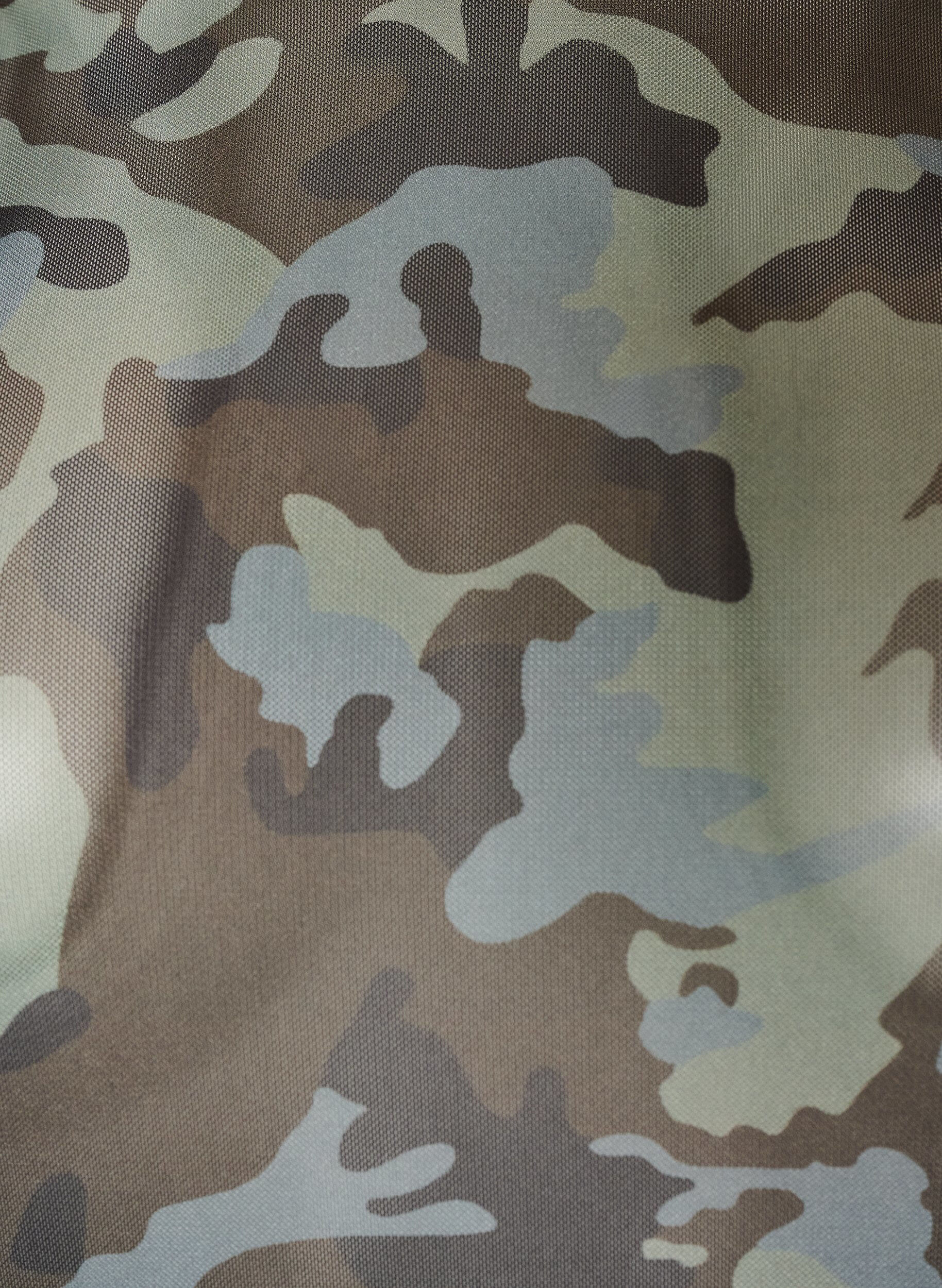 ZizziBluse aus Mesh mit Print, Gr&uuml;n, Packshot image number 2