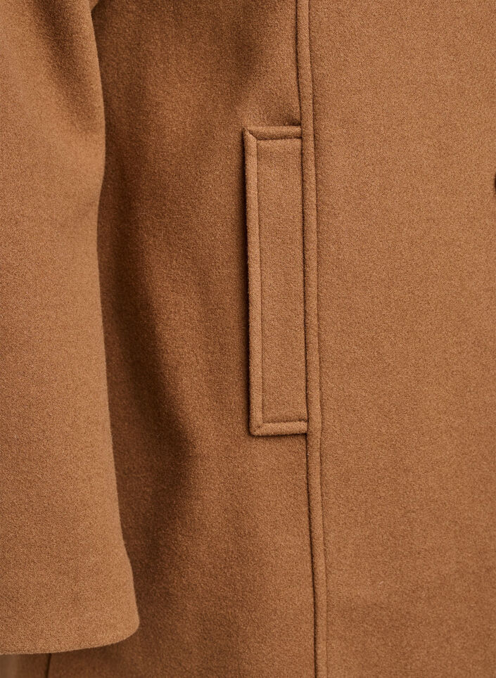 Kurzmantel in A-Linie, Braun, Packshot image number 3