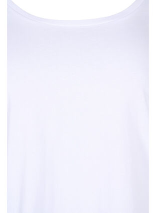 2er-Pack Basic-Bluse aus Baumwolle, Black/Bright W, Packshot image number 3