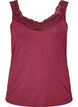 Top aus Viskose mit Spitze, Rot, Packshot image number 0