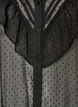 Midikleid aus einem leichten, transparenten Stoff mit Punkten und R&uuml;schen, Schwarz, Packshot image number 2