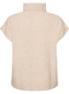 Strickweste mit Rollkragen und Zopfmuster, Beige, Packshot image number 1