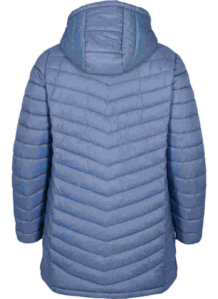 Gesteppte leichte Jacke mit abnehmbarer Kapuze und Taschen, Bering Sea, Packshot image number 1