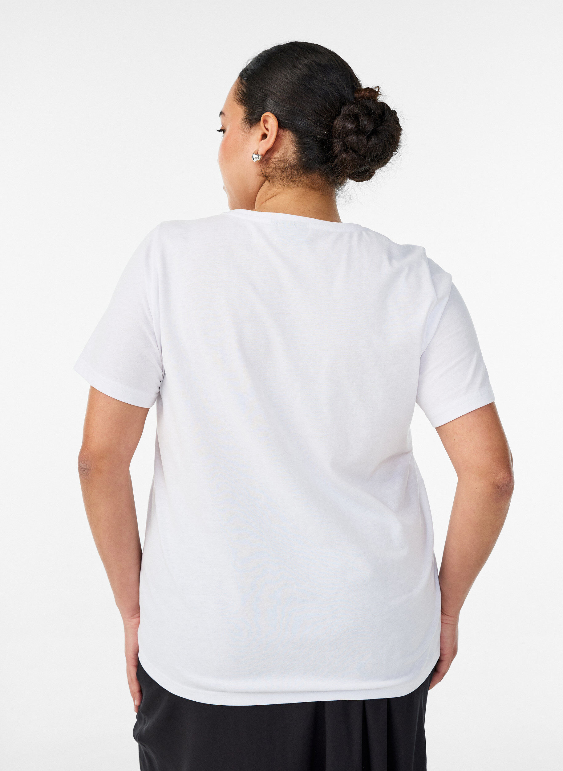 ZizziT-Shirt mit Print, Wei&szlig;, Model image number 2