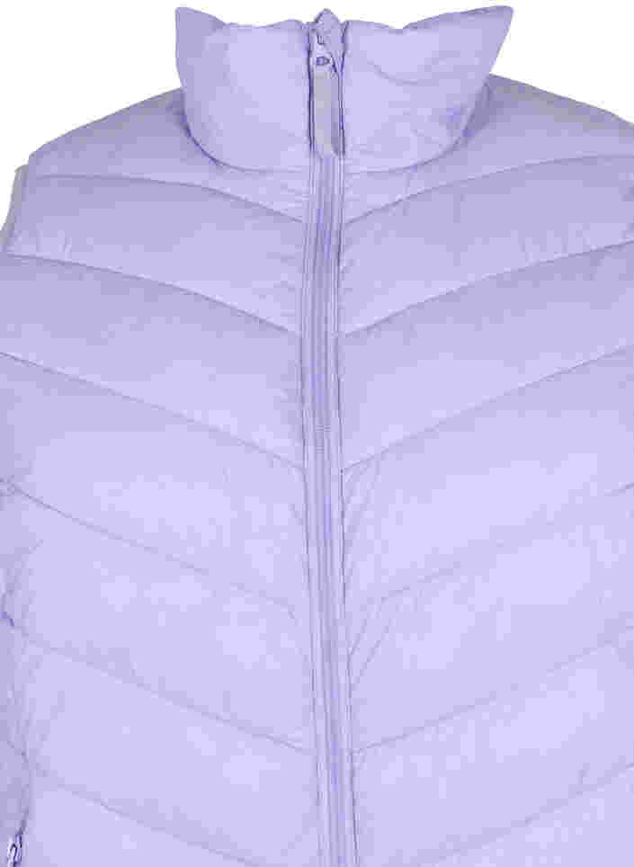 Kurze Weste mit Reißverschluss und Taschen, Lavender, Packshot image number 2