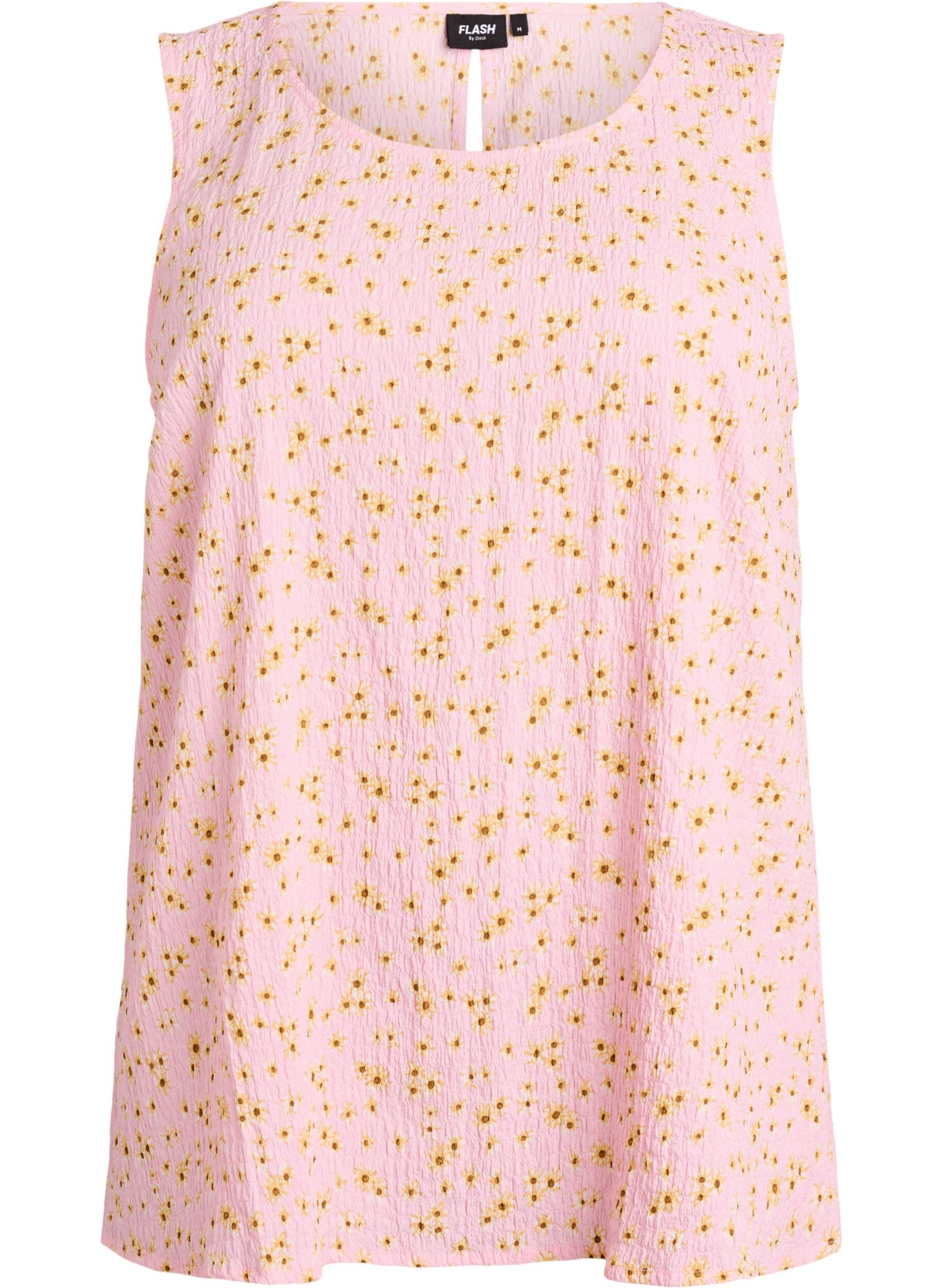 Zizzi&Auml;rmelloses Top mit Struktur, Rot, Packshot image number 0