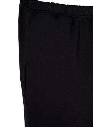 Lockere Baumwollhose mit Taschen, Black, Packshot image number 2