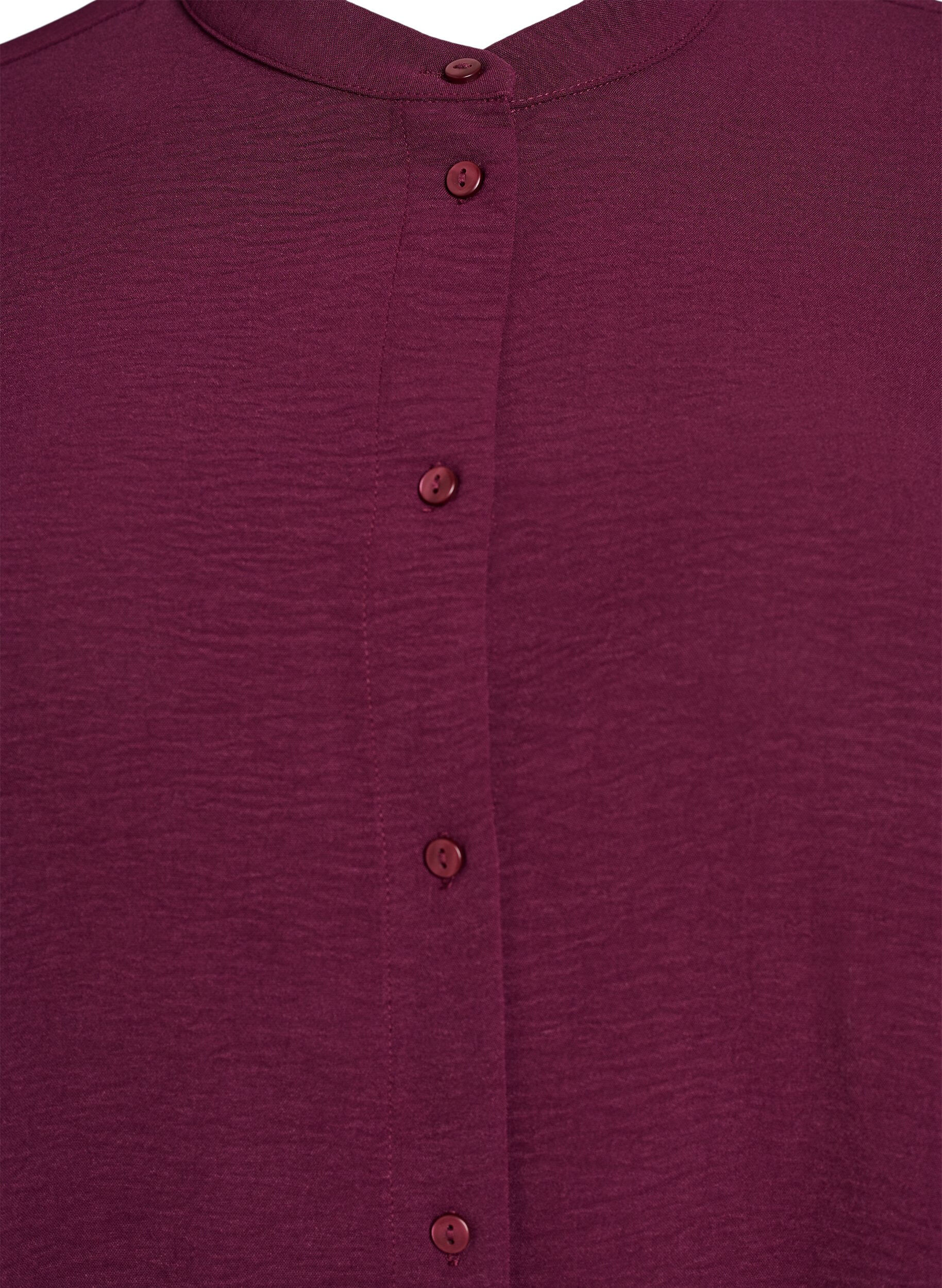 ZizziTunika mit 3/4-&Auml;rmeln, Dunkles Bordeaux, Packshot image number 2
