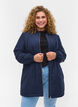 Lange Bomberjacke mit Taschen, Navy Blazer, Model image number 0