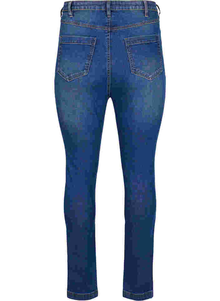 Hochtaillierte Bea-Jeans mit Super Slim Fit, Blue denim, Packshot image number 1