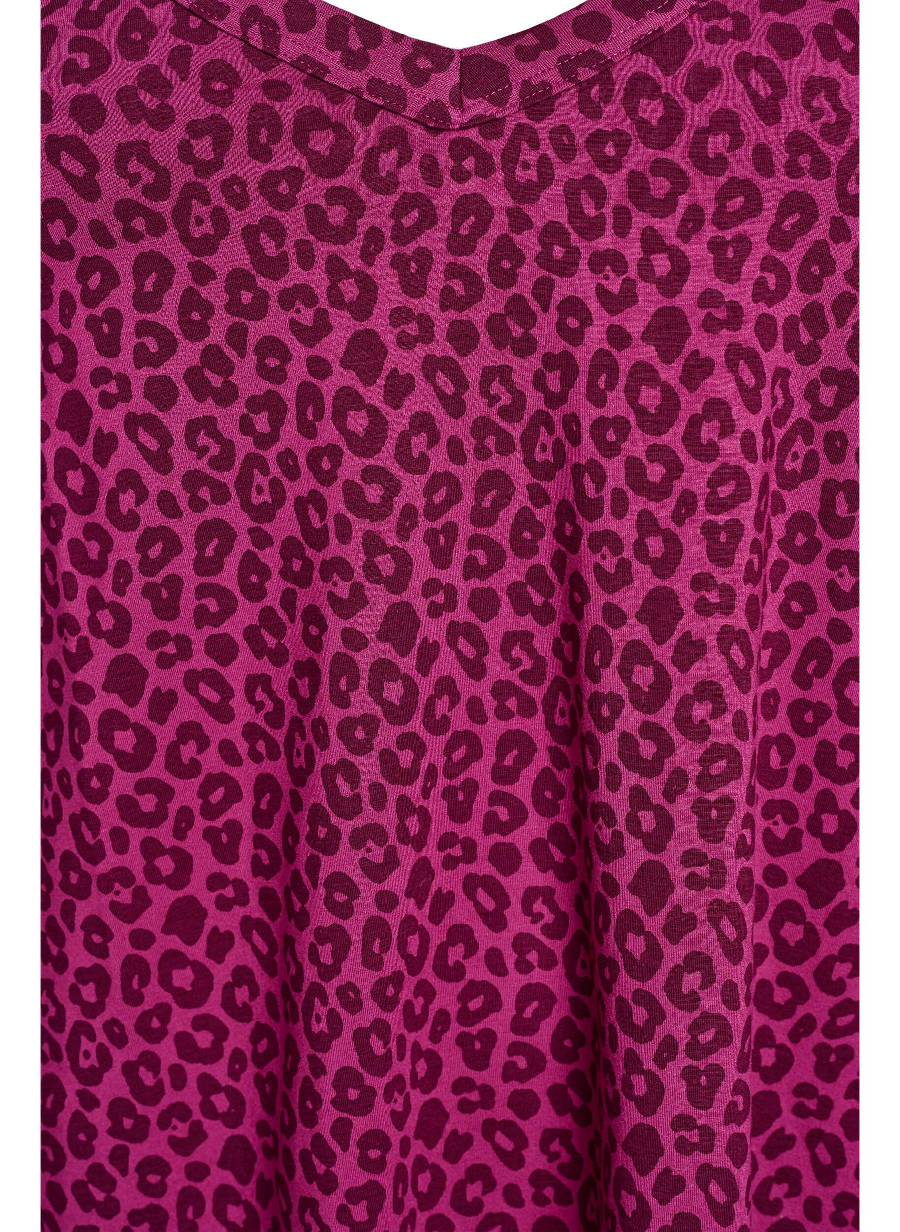 Zizzi Nachthemd mit Tr&auml;gern und V-Ausschnitt, Pink, Packshot image number 2