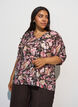 Bluse aus Viskose mit V-Ausschnitt, Rot, Model image number 0