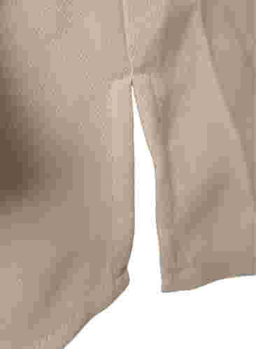 Langärmelige Tunika mit Rüschenkragen, Warm Off-white, Packshot image number 3