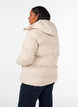 Kurze Steppjacke mit abnehmbarer Kapuze, Vanille, Model image number 2