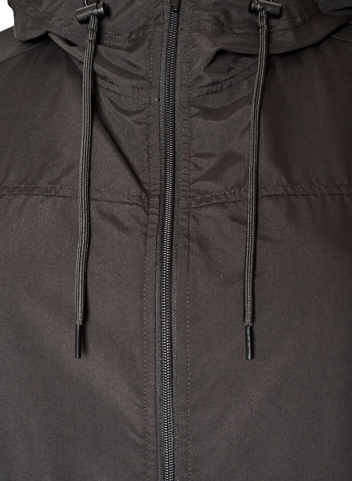 Leichter Parka mit Kapuze, Schwarz, Packshot image number 2