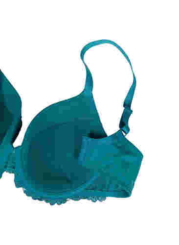 BH aus Spitze mit Bügel und Polstern, Green-Blue Slate, Packshot image number 3