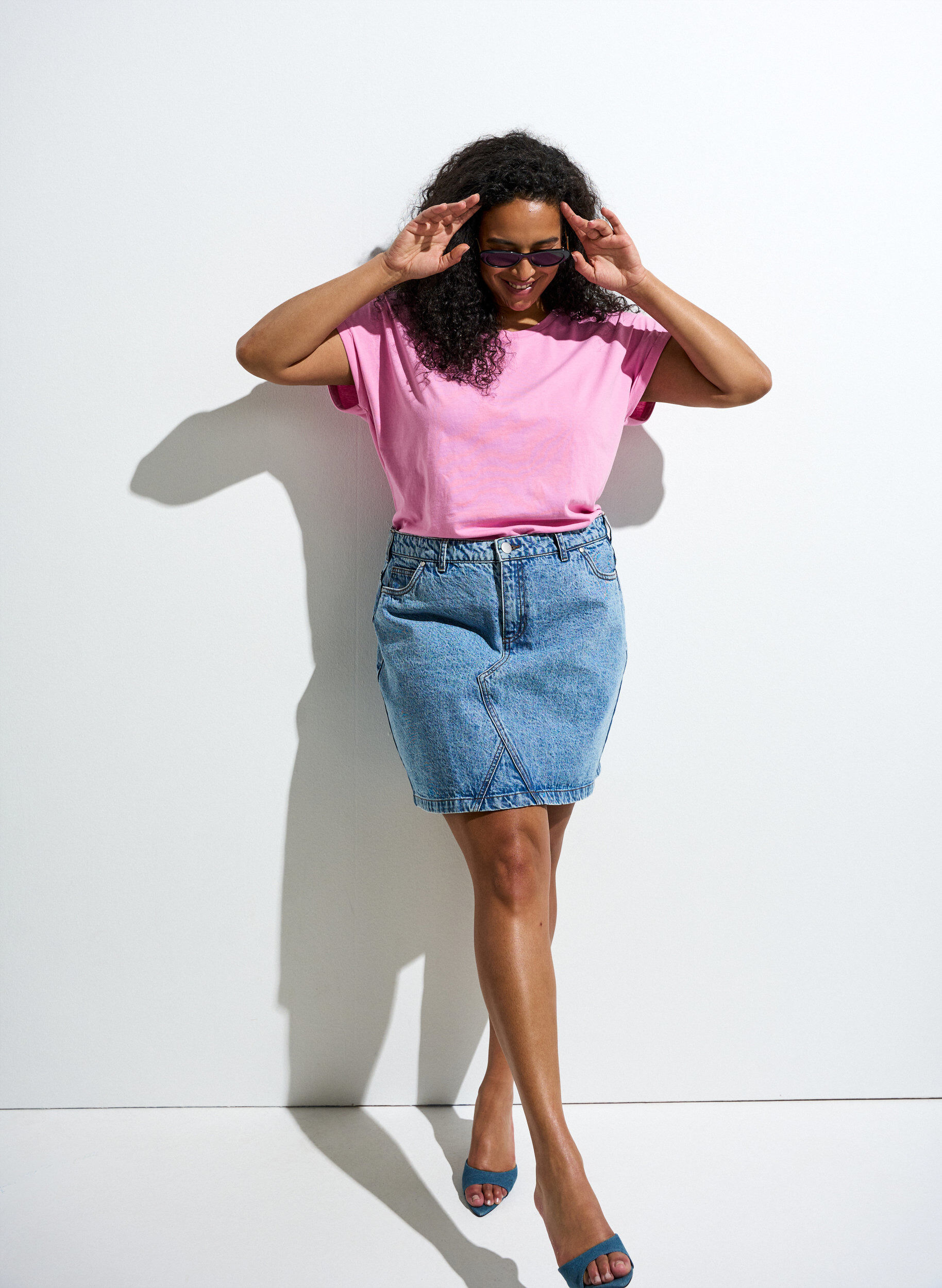 Kurz&auml;rmeliges T-Shirt aus einer Baumwollmischung