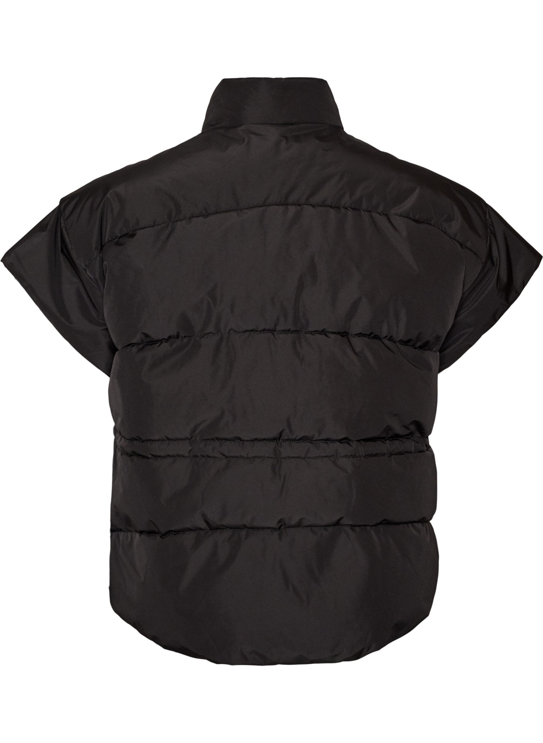 ZizziSteppweste mit verstellbarer Taille, Schwarz, Packshot image number 1