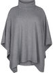 Poncho mit hohem Kragen, Medium Grey Melange, Packshot image number 0