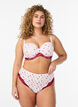 Gebl&uuml;mter Brazilian Slip mit Spitze, Rot, Model image number 0