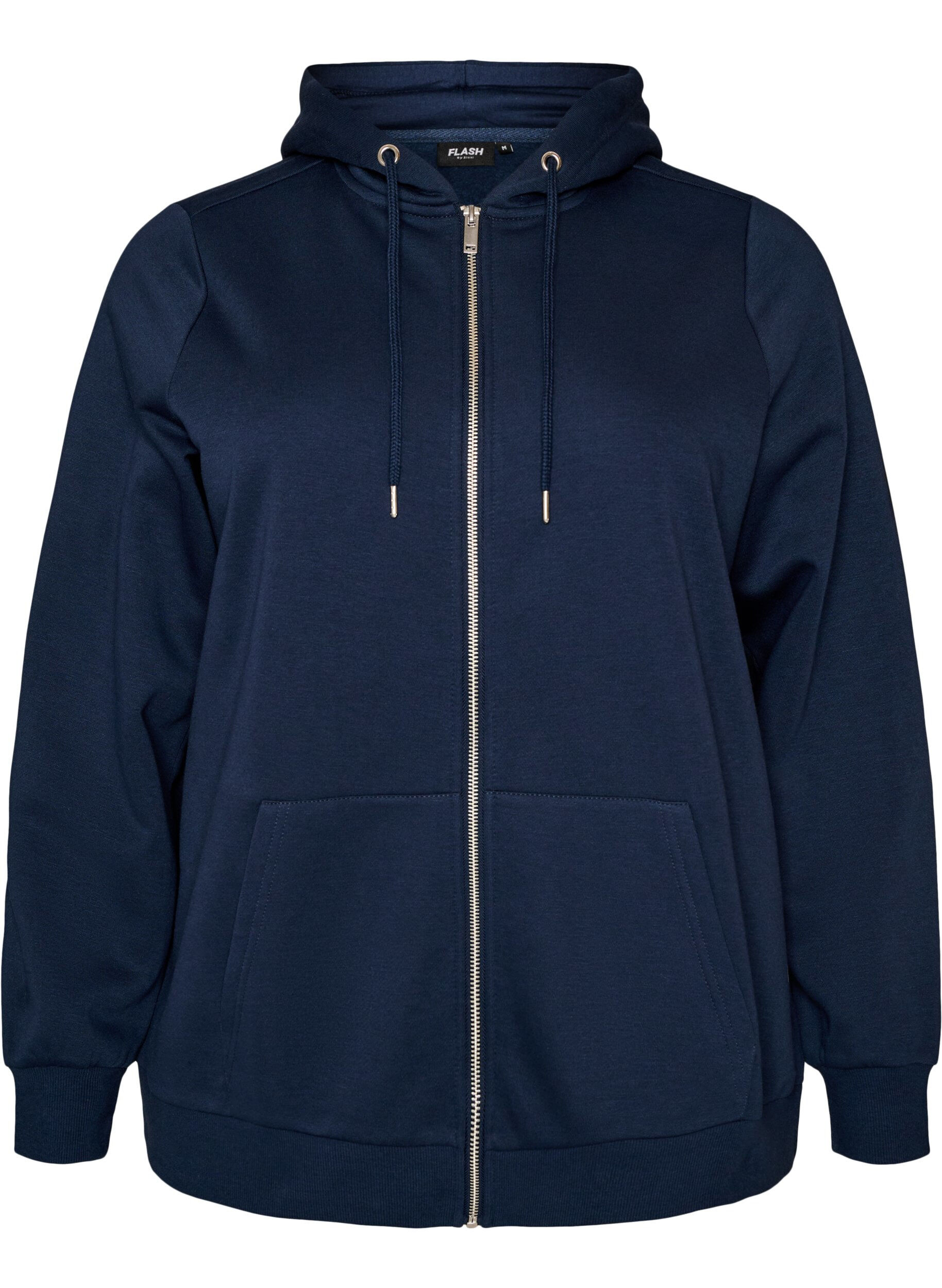 ZizziKapuzensweatshirt mit Rei&szlig;verschluss und Taschen, Blau, Packshot image number 0