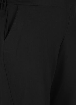 Einfarbige Culotte-Hose mit Taschen, Black, Packshot image number 2