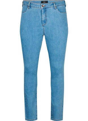 Amy Jeans mit hoher Taille und extra schlanker Passform, Light Blue, Packshot image number 0