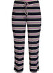 Gestreifte Pyjamahose mit weitem Bein, Blau, Packshot image number 0