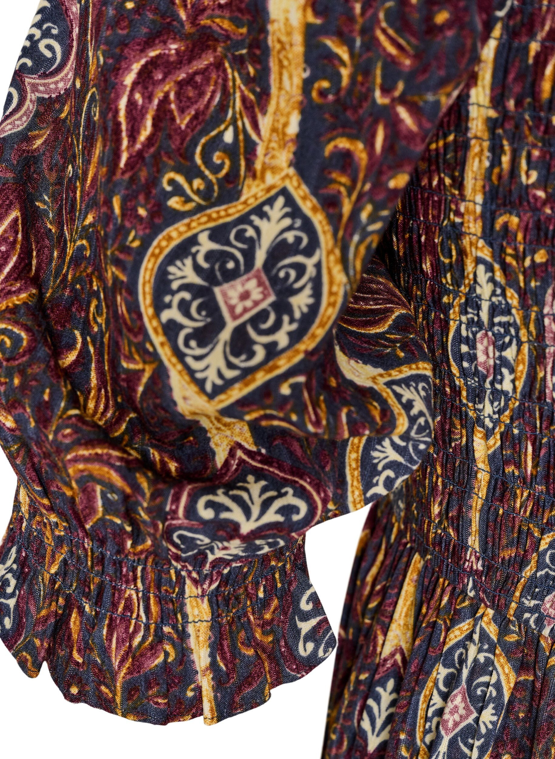 ZizziSommerkleid aus Viskose mit Paisleymuster, Lila, Packshot image number 3