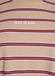 Oversize-T-Shirt mit Streifen und 1/2-&Auml;rmeln, Beige, Packshot image number 2