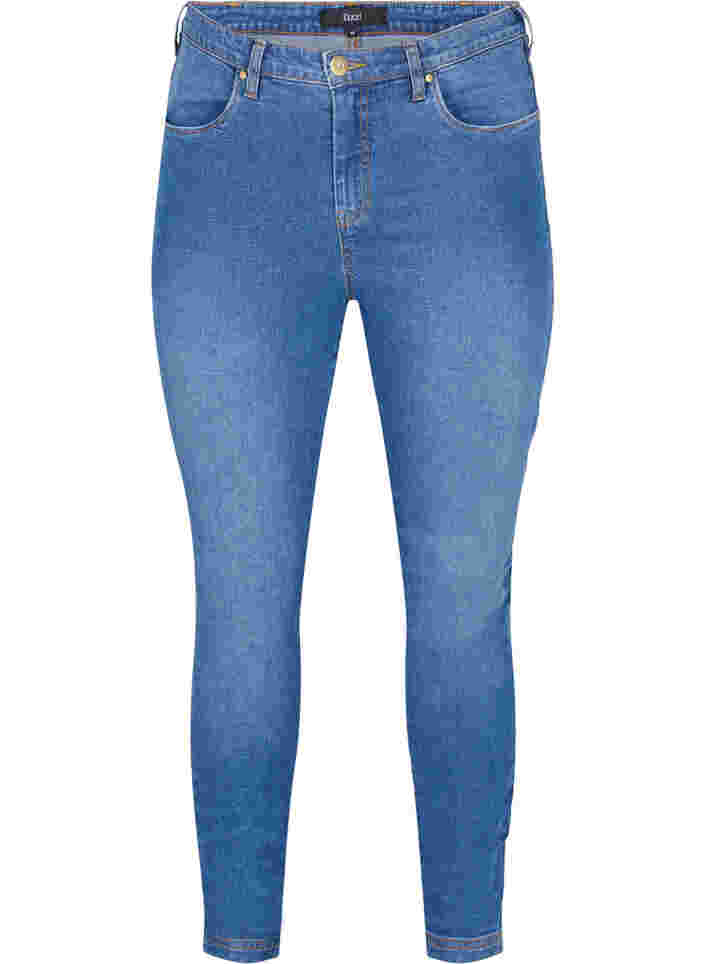 Hochtaillierte Bea-Jeans mit Super Slim Fit, Light blue, Packshot image number 0