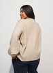 Strickbluse mit Knopfleiste, Beige, Model image number 2