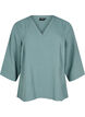 Bluse mit 3/4-&Auml;rmeln, Gr&uuml;n, Packshot image number 0