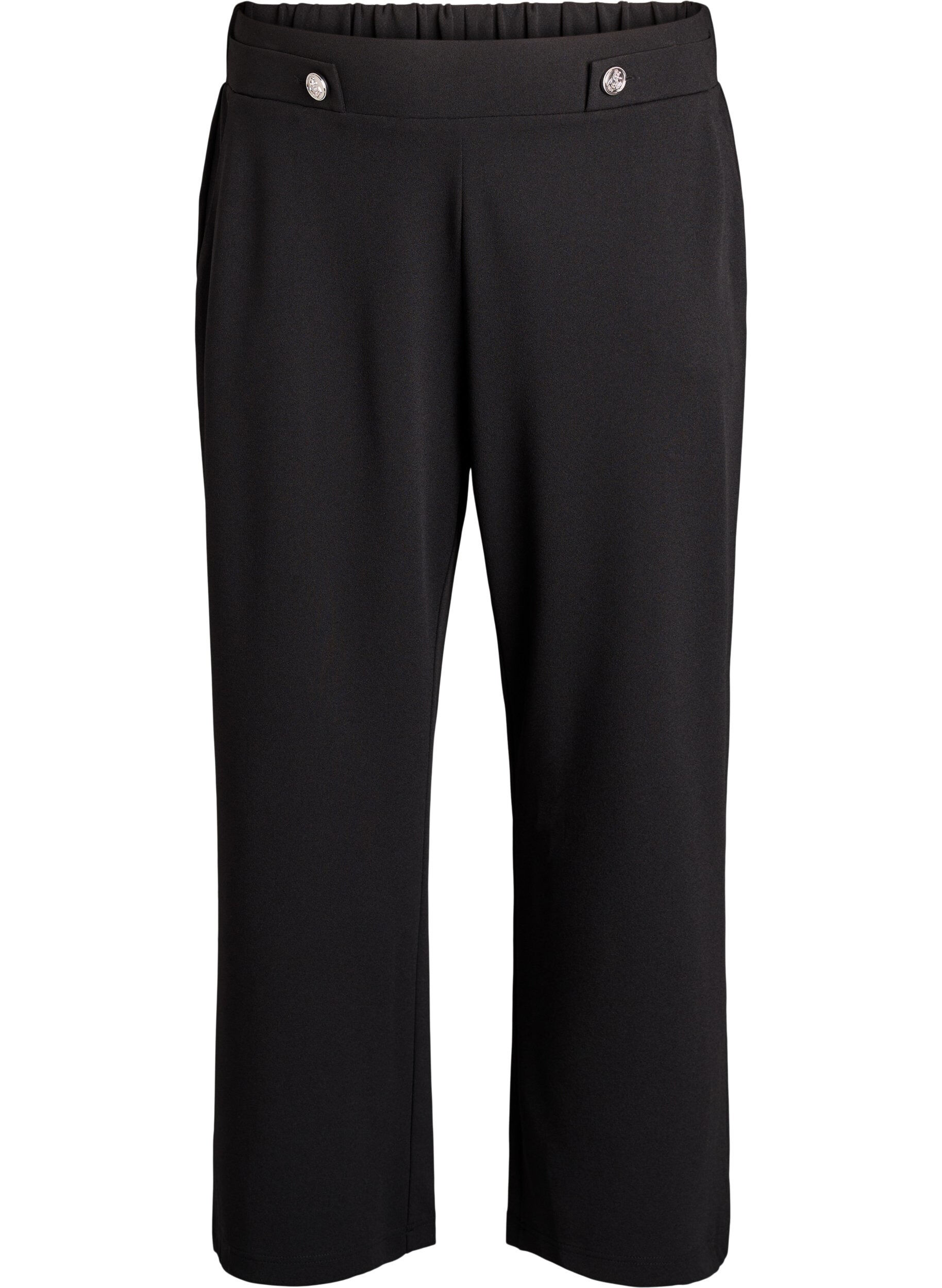 ZizziLockere Hose mit Taschen, Schwarz, Packshot image number 0