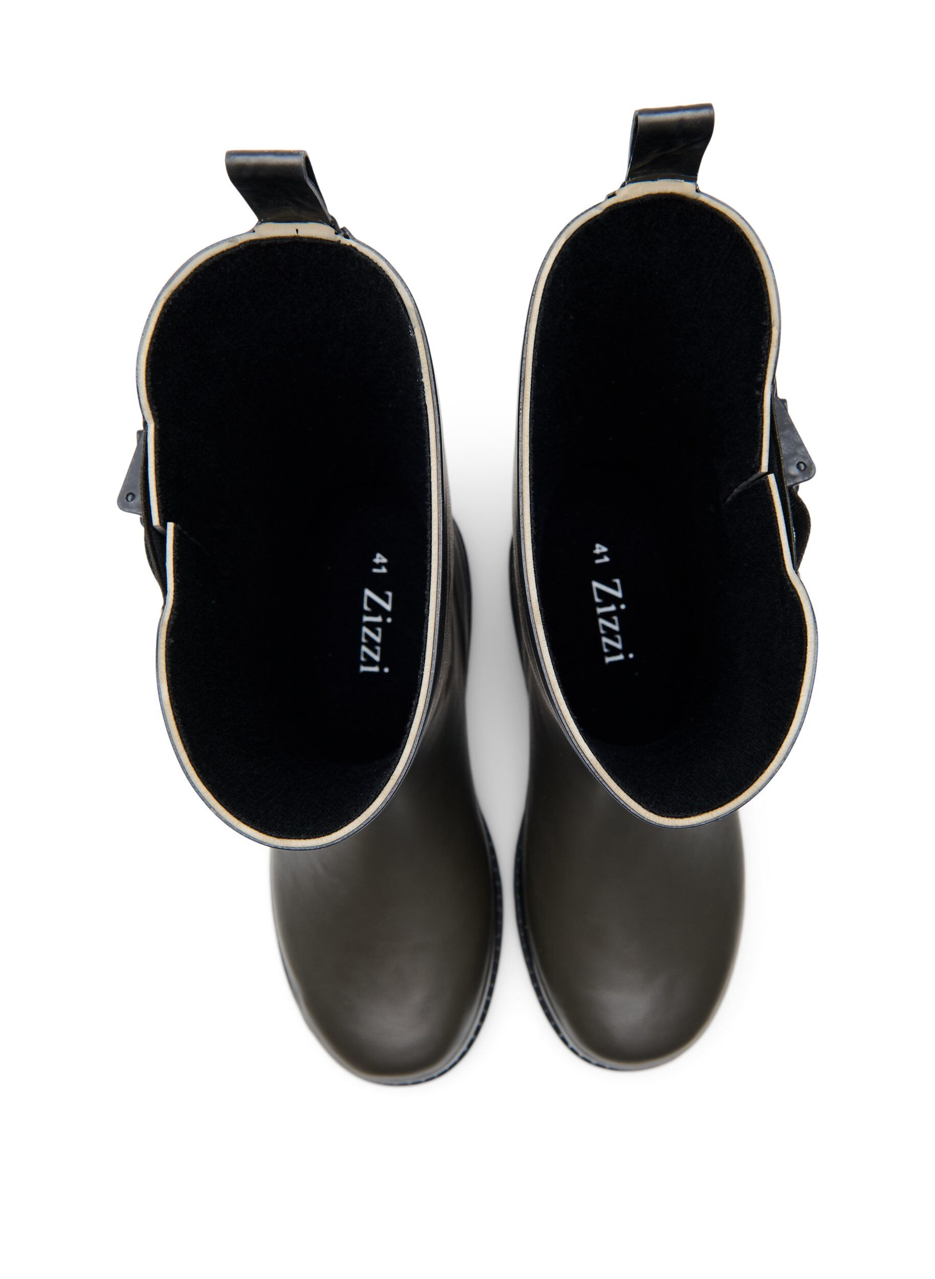 Zizzi Lange weite Gummistiefel, Tarmac, Packshot image number 2