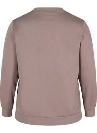 Langarm Sweatshirt mit Aufdruck, Iron, Packshot image number 1