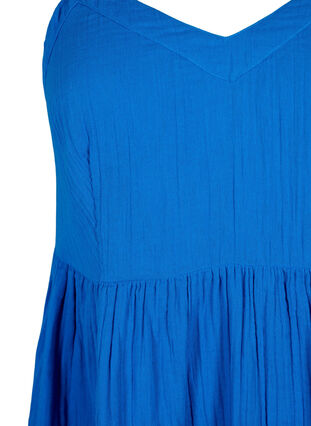 Strandkleid aus Baumwolle mit schmalen Trägern, Victoria blue, Packshot image number 2