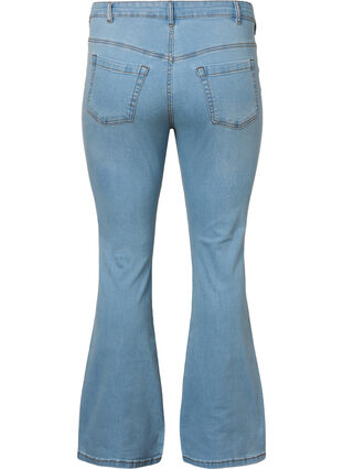 Ellen Bootcut-Jeans mit hoher Taille, Ex Lgt Blue, Packshot image number 1