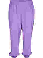 Lockere Hose aus Viskosemischung mit elastischen Abschlüssen, Royal Lilac, Packshot
