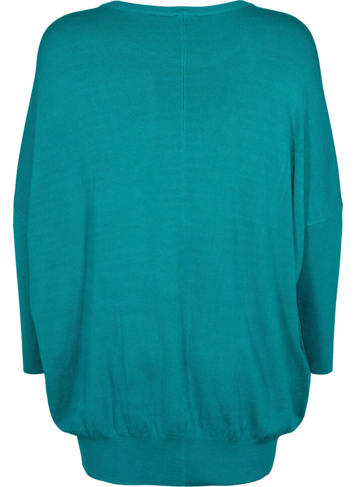 Strick-Tunika aus Viskosemischung, Deep Lake, Packshot image number 1