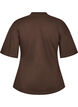 T-Shirt mit drapiertem Detail, Braun, Packshot image number 1