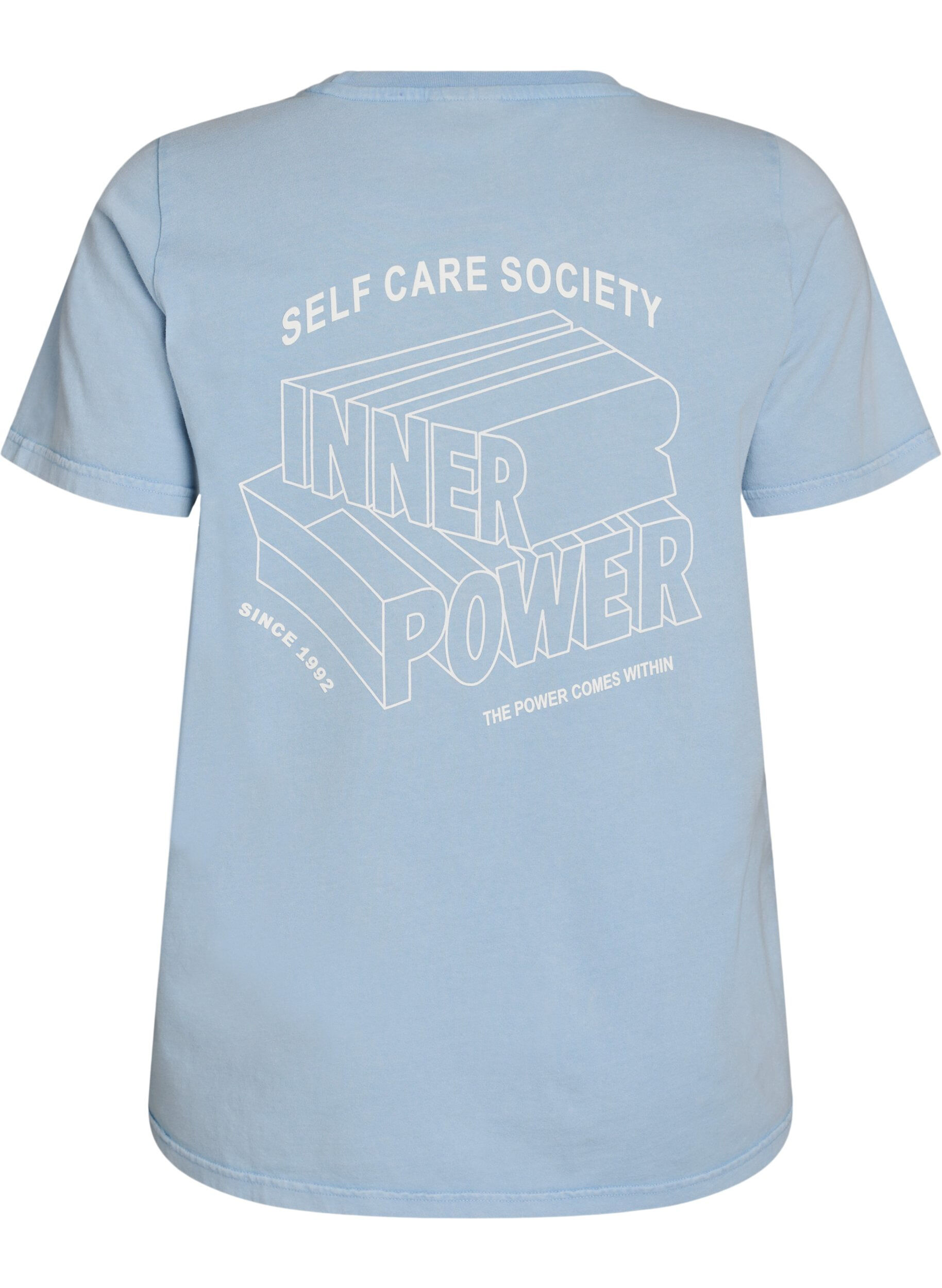 ZizziGrafik-T-Shirt aus Bio-Baumwolle, Blau, Packshot image number 1