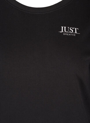Sweatshirt aus Baumwollmischung, Black, Packshot image number 2