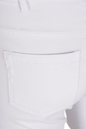 Slim Fit Emily Shorts mit normaler Taille, Bright White, Packshot image number 3