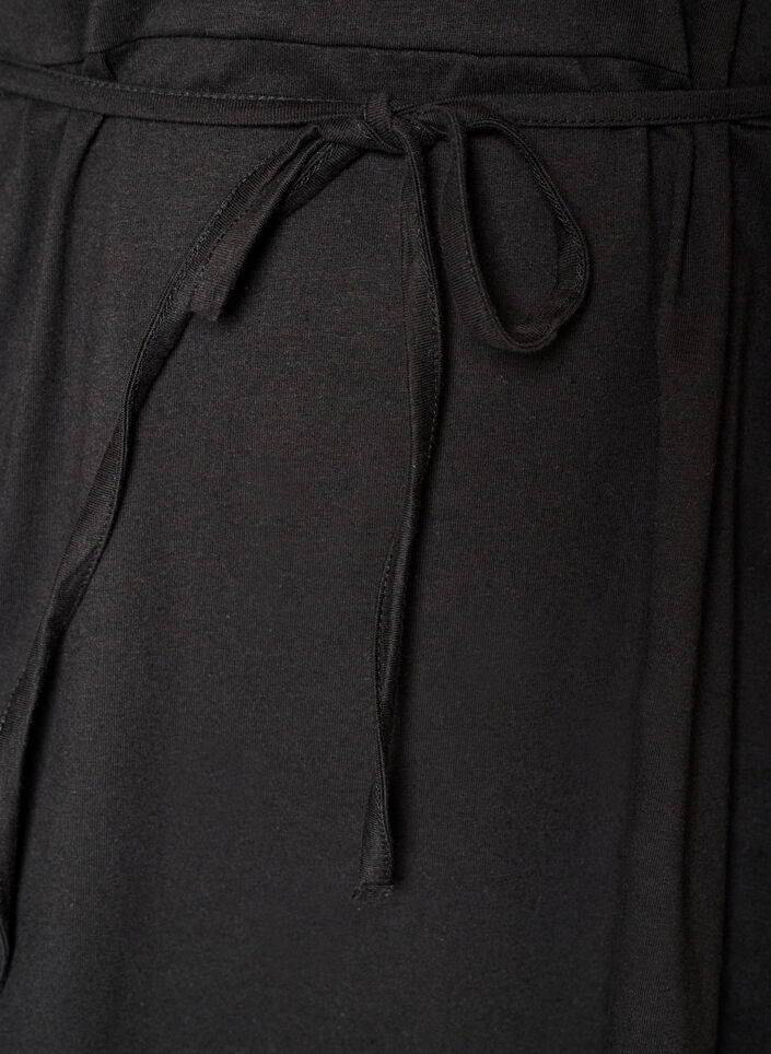 Baumwollkleid mit Broderie-Anglaise-&Auml;rmeln und Bindeg&uuml;rtel, Gr&uuml;n, Packshot image number 3