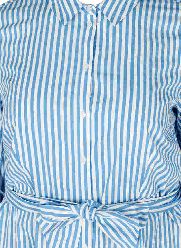 Gestreiftes Hemdkleid aus Baumwolle, Regatta, Packshot image number 2