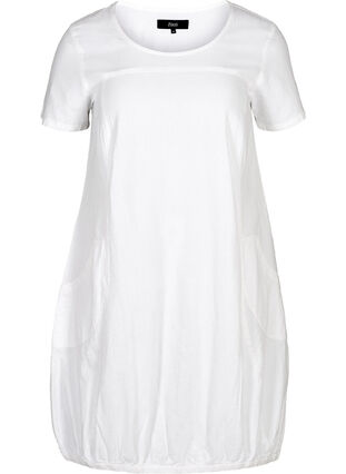 Kleid mit Taschen, Bright White, Packshot image number 0