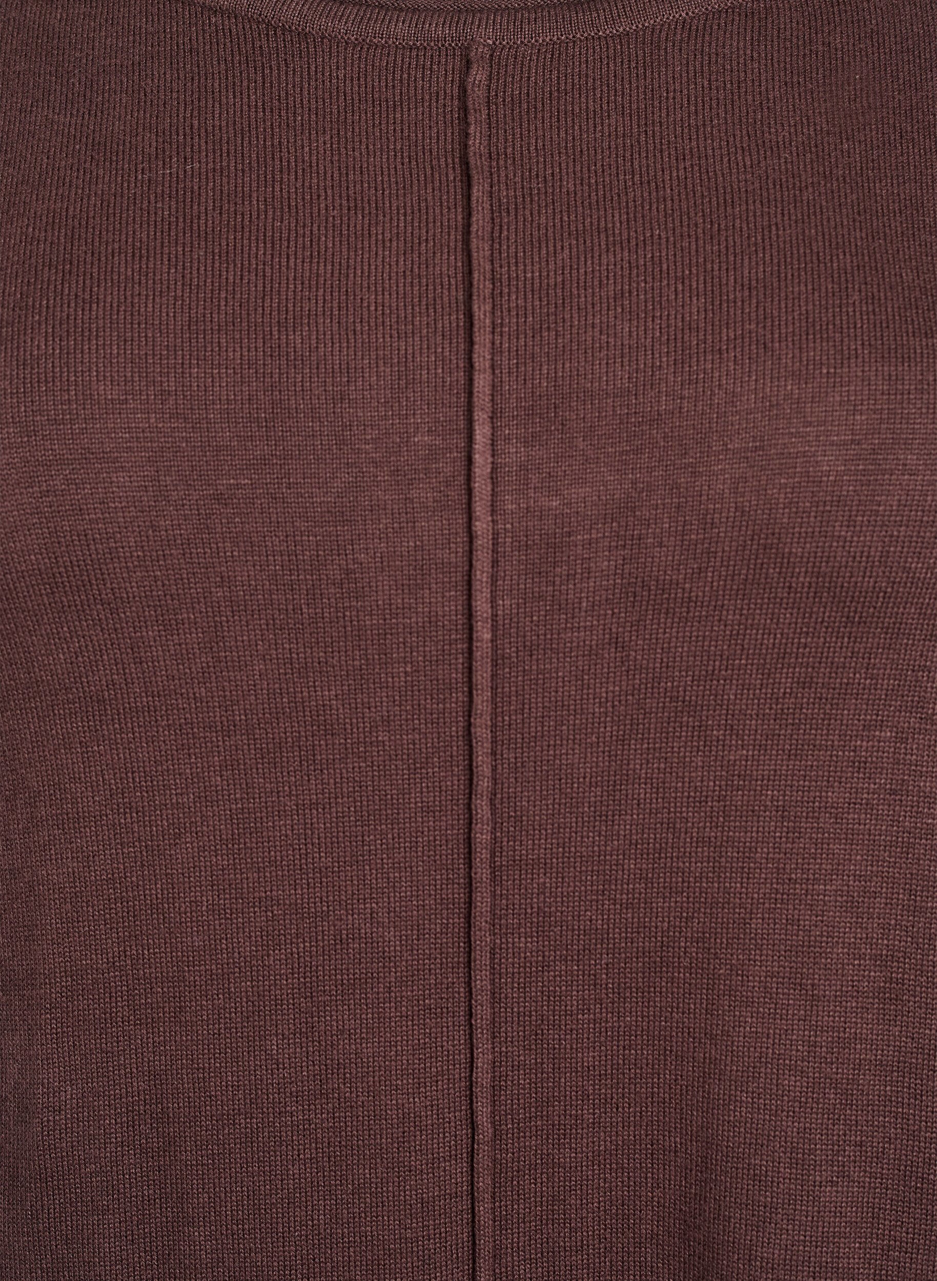 ZizziStrickkleid aus Baumwoll-Viskose-Mischung, Braun, Packshot image number 2