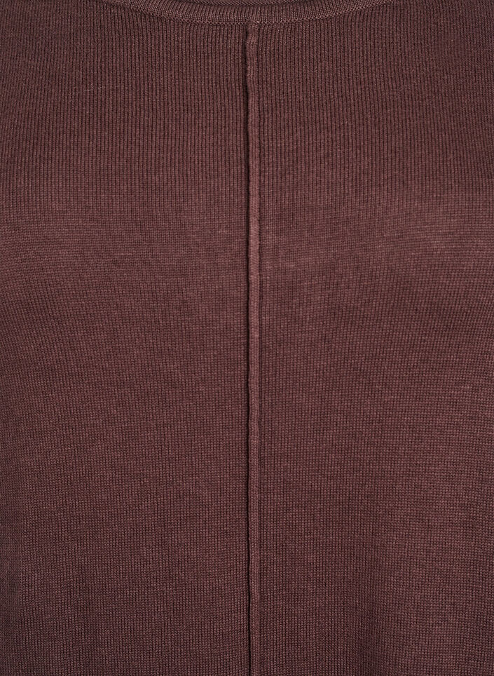 Strickkleid aus Baumwoll-Viskose-Mischung, Braun, Packshot image number 2