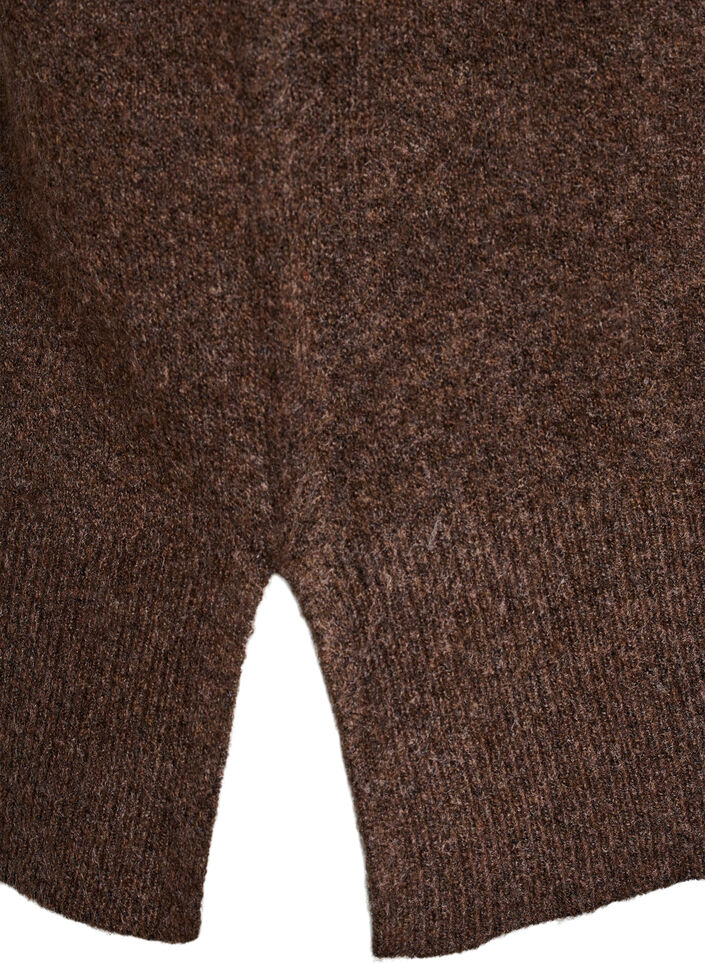 Strickweste mit Rippbändern, Grün, Packshot image number 3